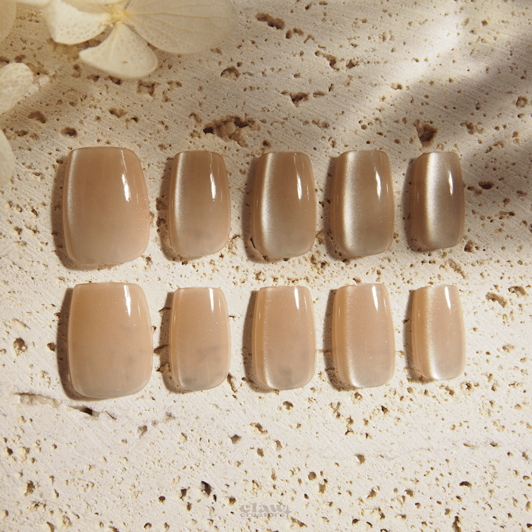 Champagne Allure - Handmade Press on Nails by Clawcreature - Handmade Press - on Nails