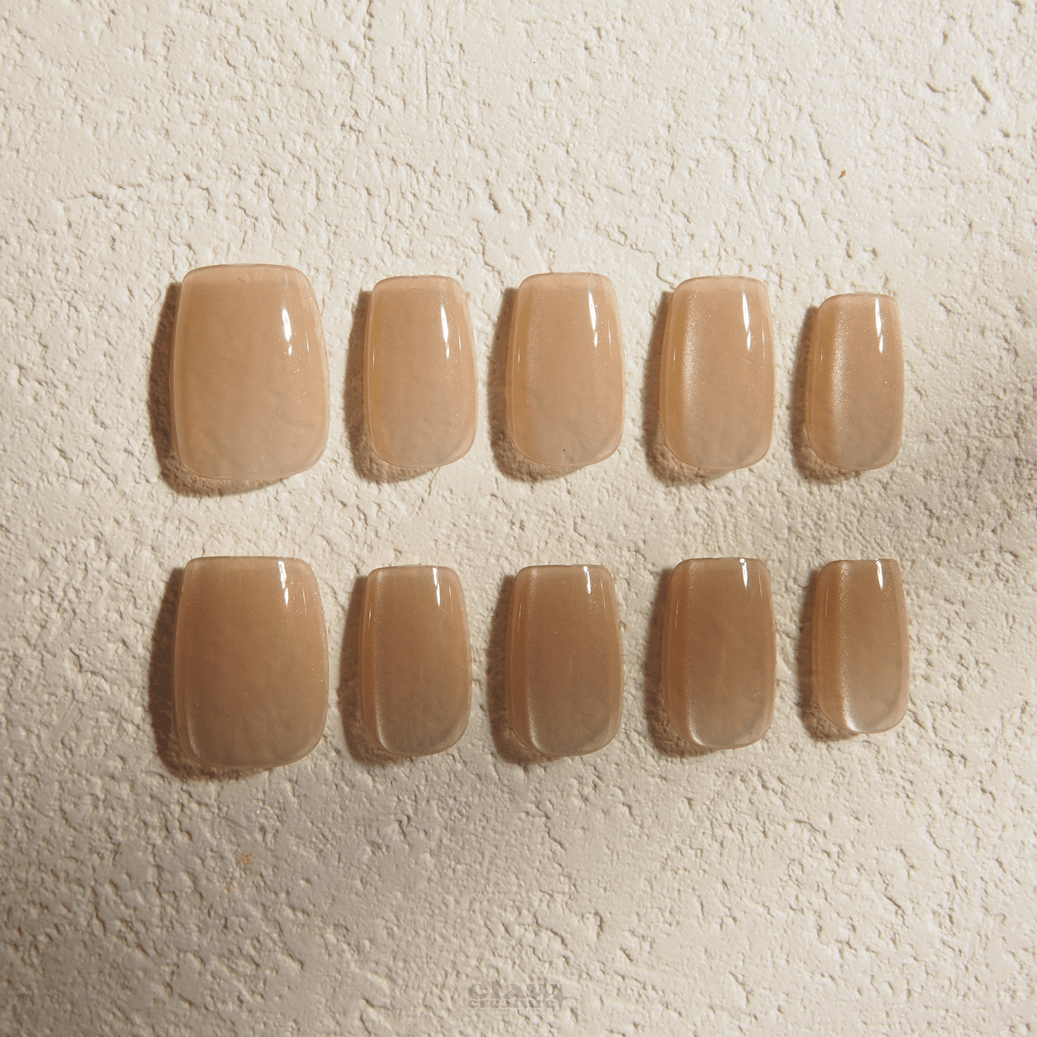 Champagne Allure - Handmade Press on Nails by Clawcreature - Handmade Press - on Nails