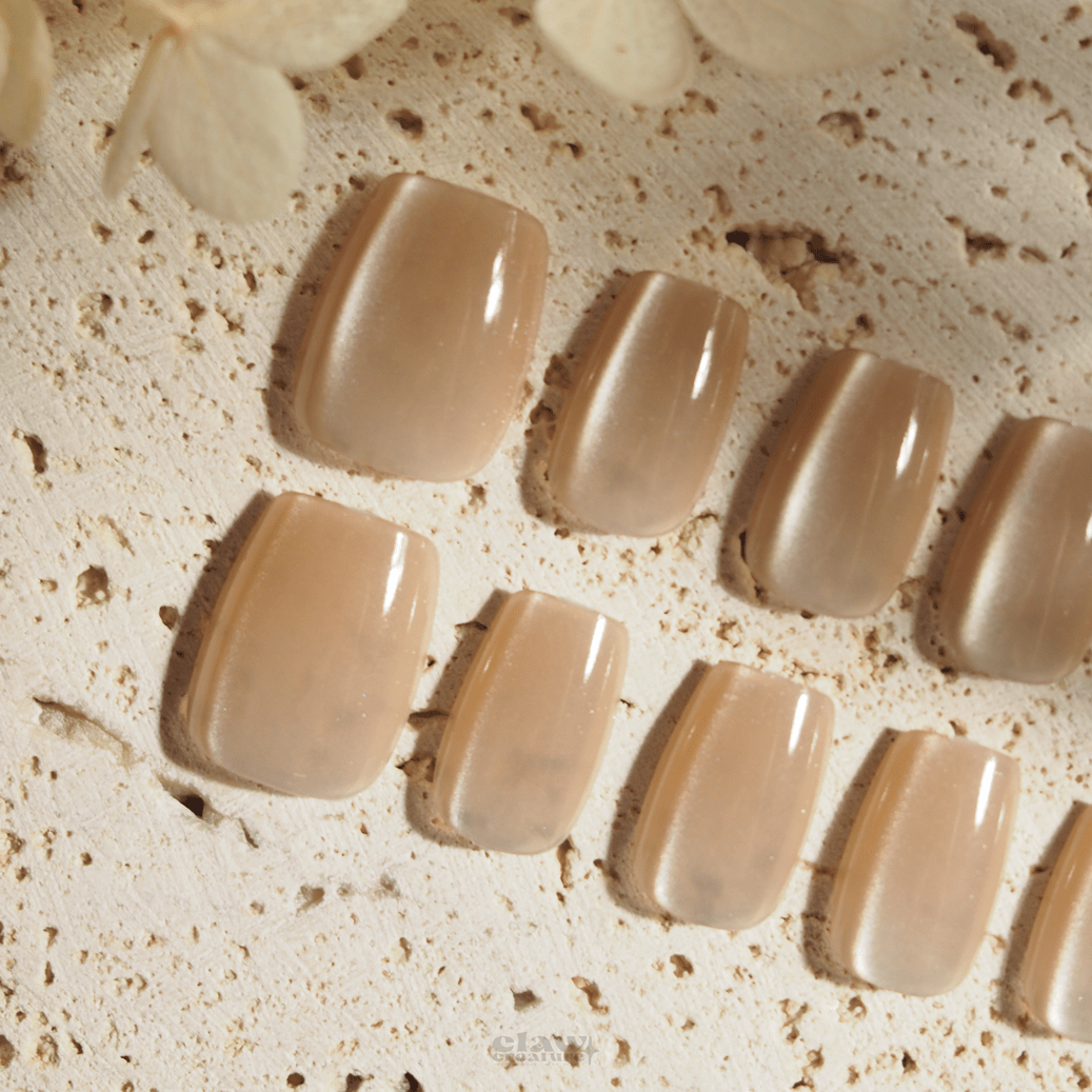 Champagne Allure - Handmade Press on Nails by Clawcreature - Handmade Press - on Nails