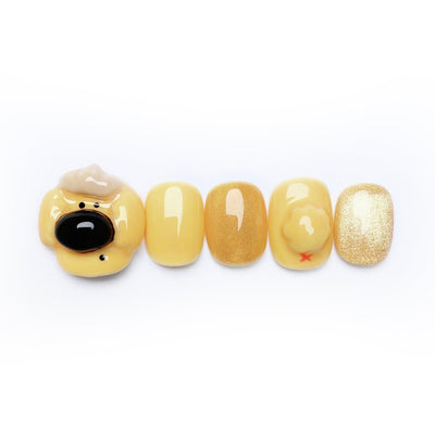 Coco the Poodle - Handmade Press on Nails by Clawcreature - Handmade Press - on Nails