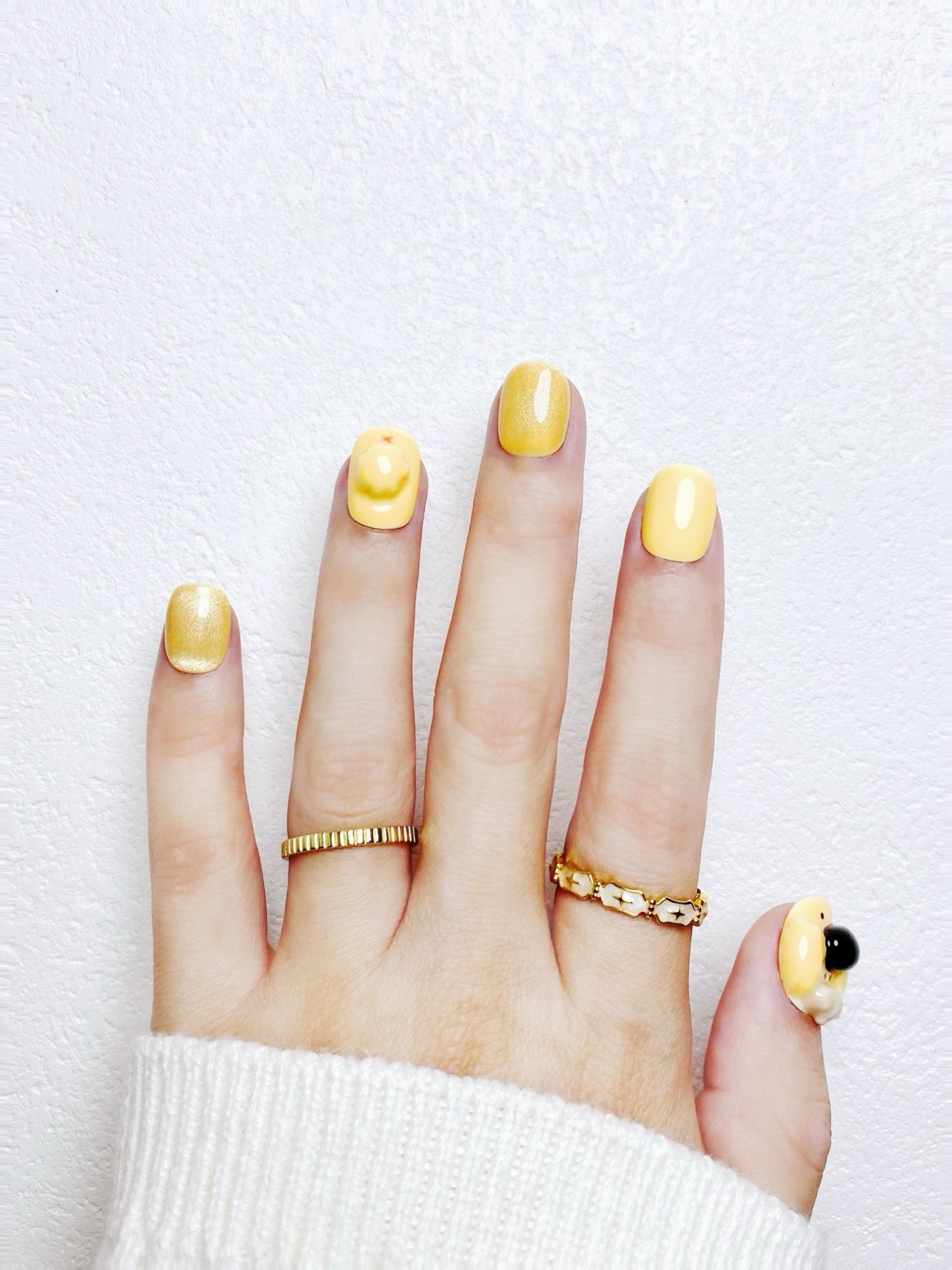 Coco the Poodle - Handmade Press on Nails by Clawcreature - Handmade Press - on Nails