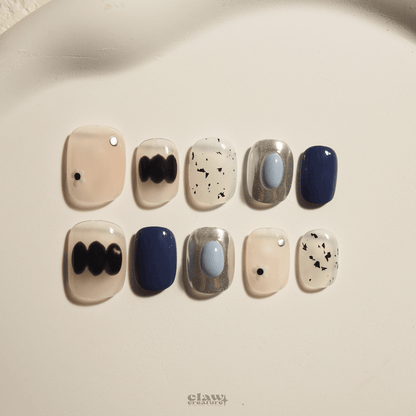Cosmic Chic - Handmade Press on Nails by Clawcreature - Handmade Press - on Nails