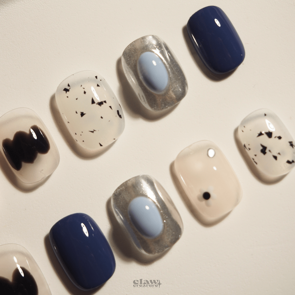 Cosmic Chic - Handmade Press on Nails by Clawcreature - Handmade Press - on Nails