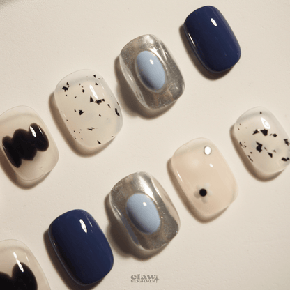 Cosmic Chic - Handmade Press on Nails by Clawcreature - Handmade Press - on Nails