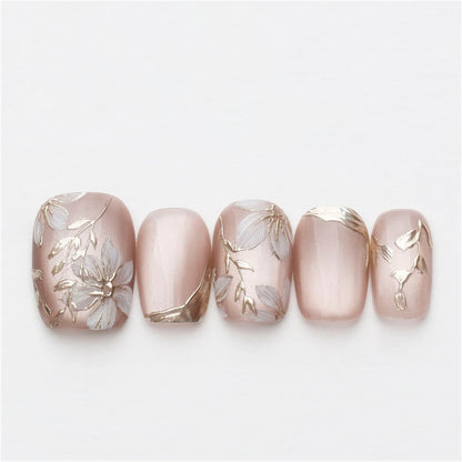 Crystal Bloom - Handmade Press on Nails by Clawcreature - Handmade Press - on Nails