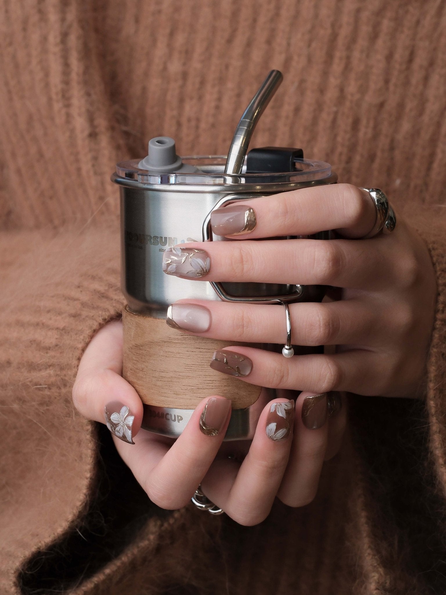Crystal Bloom - Handmade Press on Nails by Clawcreature - Handmade Press - on Nails