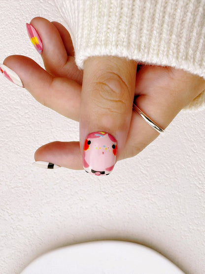 Dopamine Dust - Handmade Press on Nails by Clawcreature - Handmade Press - on Nails