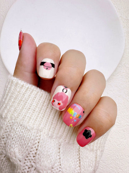 Dopamine Dust - Handmade Press on Nails by Clawcreature - Handmade Press - on Nails