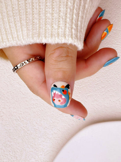 Dragon Blessing - Handmade Press on Nails by Clawcreature - Handmade Press - on Nails