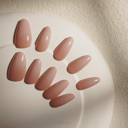 Elegance in Nude - Handmade Press on Nails by Clawcreature - Handmade Press - on Nails