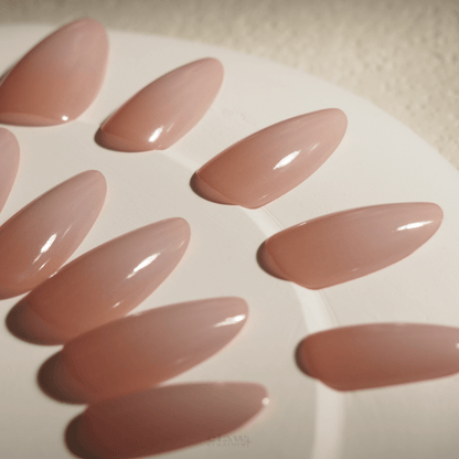 Elegance in Nude - Handmade Press on Nails by Clawcreature - Handmade Press - on Nails