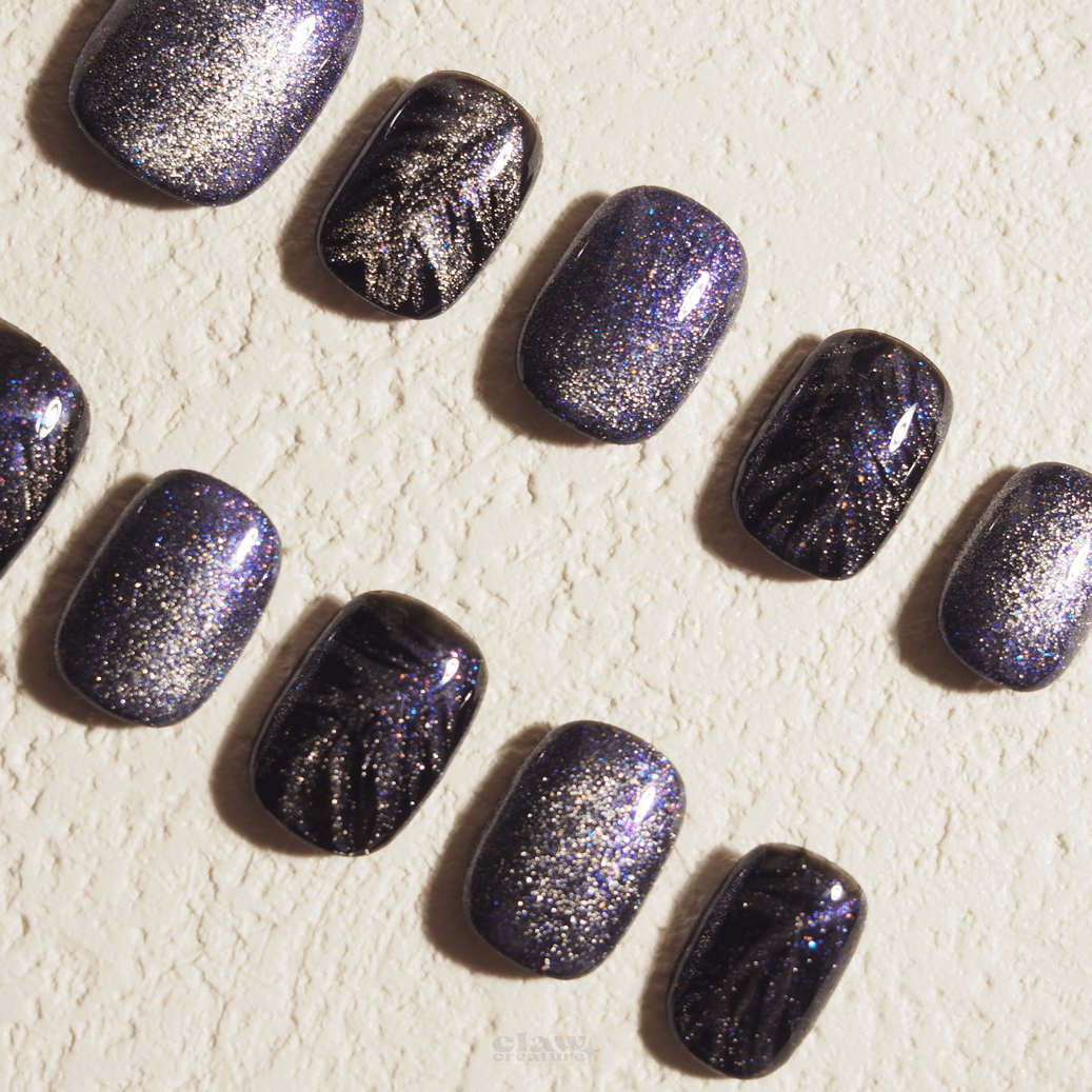 Galaxy Sparkle - Handmade Press on Nails by Clawcreature - Handmade Press - on Nails