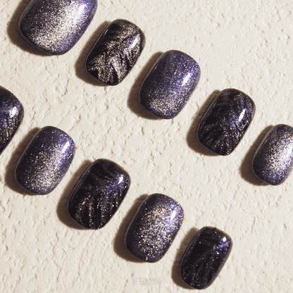 Galaxy Sparkle - Handmade Press on Nails by Clawcreature - Handmade Press - on Nails
