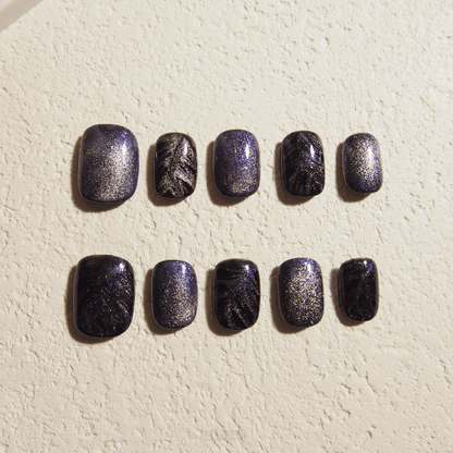 Galaxy Sparkle - Handmade Press on Nails by Clawcreature - Handmade Press - on Nails