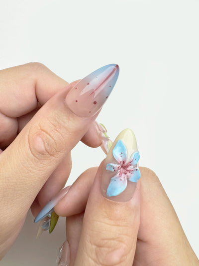 Hawaiian Kiss - Handmade Press on Nails by Clawcreature - Handmade Press - on Nails