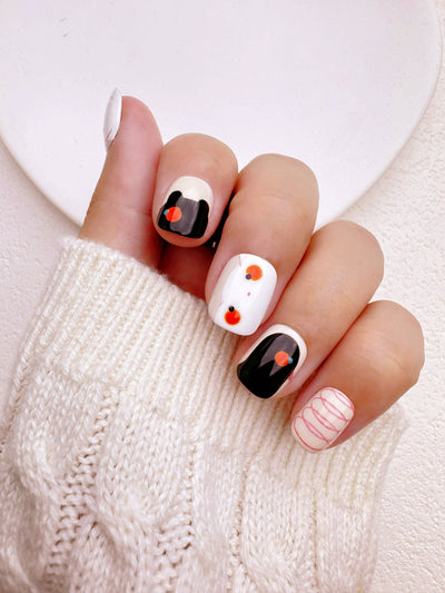 Hearts in Harmony - Handmade Press on Nails by Clawcreature - Handmade Press - on Nails