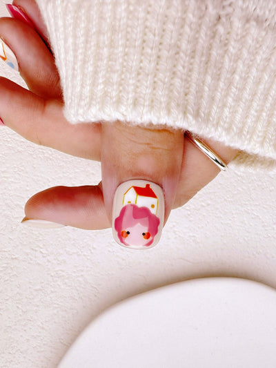 Home is where Cat is - Handmade Press on Nails by Clawcreature - Handmade Press - on Nails