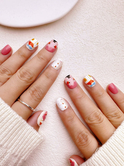 Home is where Cat is - Handmade Press on Nails by Clawcreature - Handmade Press - on Nails