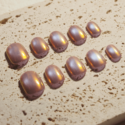 Iridescent Sunset - Handmade Press on Nails by Clawcreature - Handmade Press - on Nails