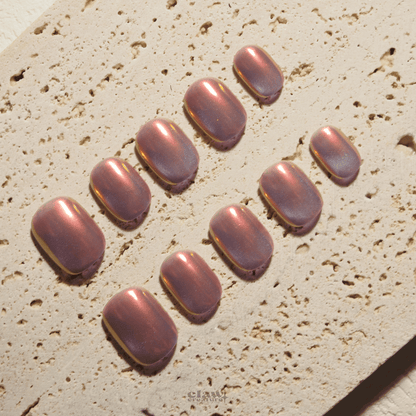 Iridescent Sunset - Handmade Press on Nails by Clawcreature - Handmade Press - on Nails