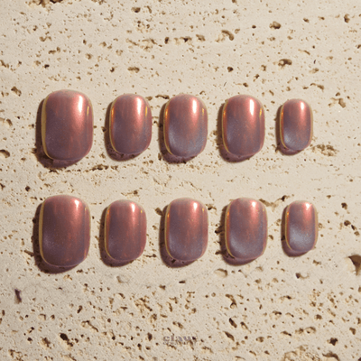 Iridescent Sunset - Handmade Press on Nails by Clawcreature - Handmade Press - on Nails