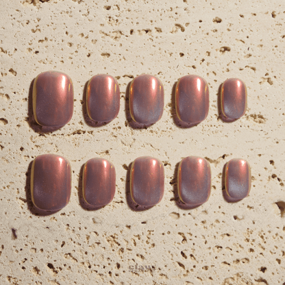 Iridescent Sunset - Handmade Press on Nails by Clawcreature - Handmade Press - on Nails