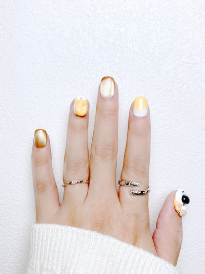 Juju the Shiba - Handmade Press on Nails by Clawcreature - Handmade Press - on Nails
