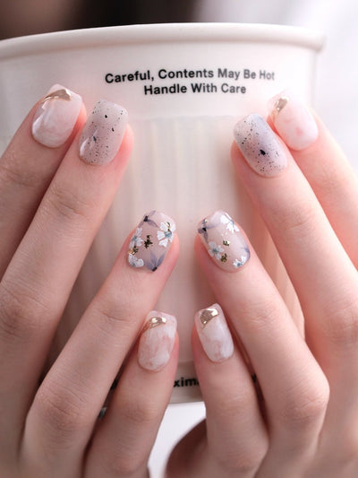 Kiri - Handmade Press on Nails by Clawcreature - Handmade Press - on Nails