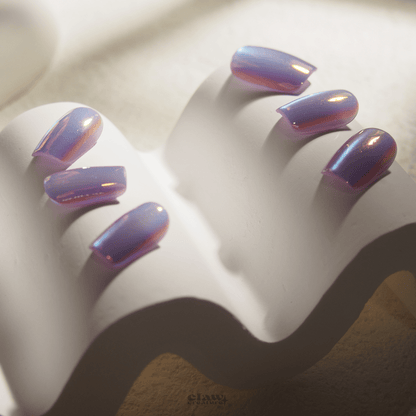 Lilac Luminescence - Handmade Press on Nails by Clawcreature - Handmade Press - on Nails