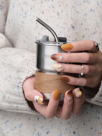 Lucy the Corgi - Handmade Press on Nails by Clawcreature - Handmade Press - on Nails