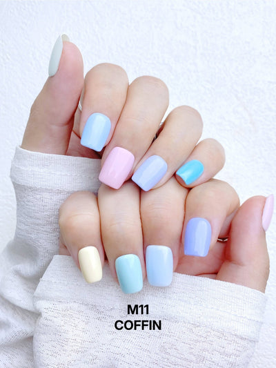 Macaron Collection - Handmade Press on Nails by Clawcreature - Handmade Press - on Nails