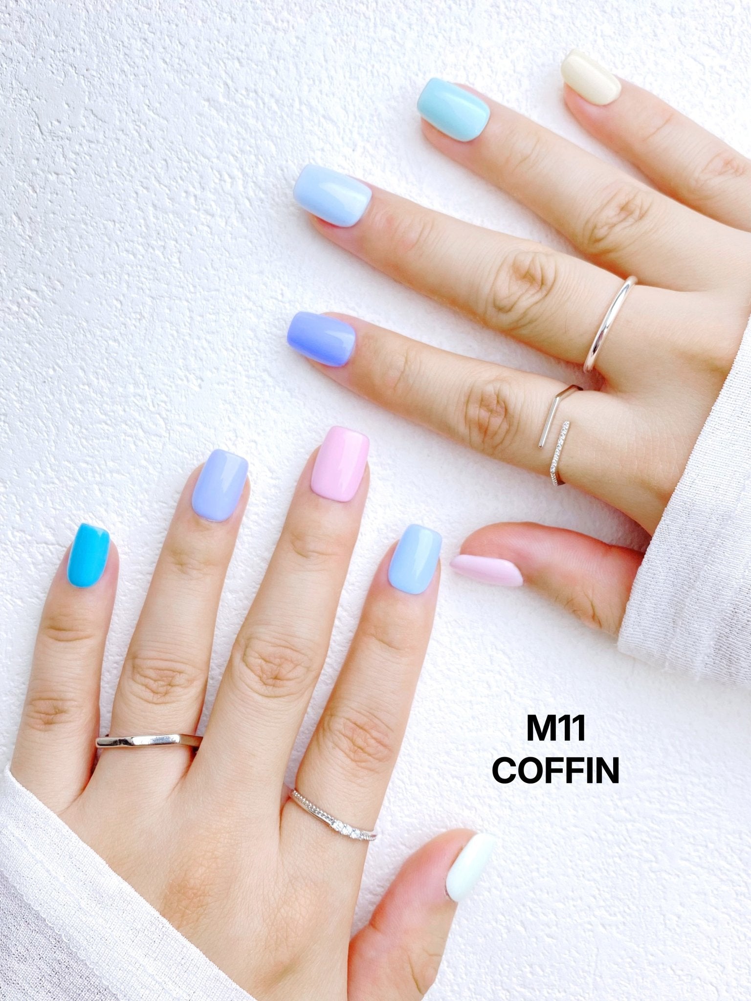 Macaron Collection - Handmade Press on Nails by Clawcreature - Handmade Press - on Nails