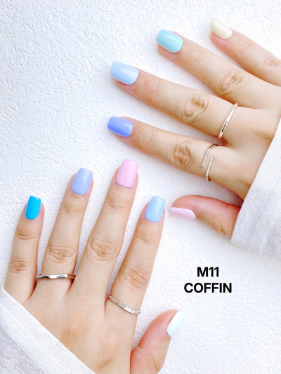 Macaron Collection - Handmade Press on Nails by Clawcreature - Handmade Press - on Nails