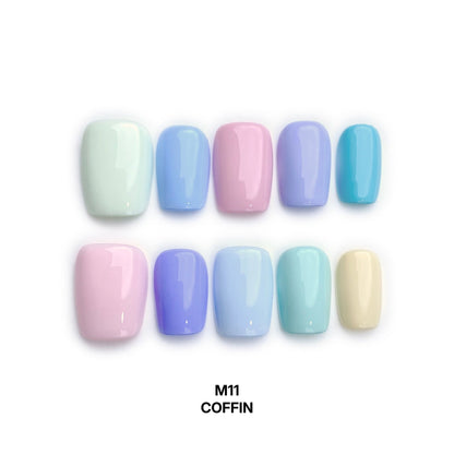 Macaron Collection - Handmade Press on Nails by Clawcreature - Handmade Press - on Nails
