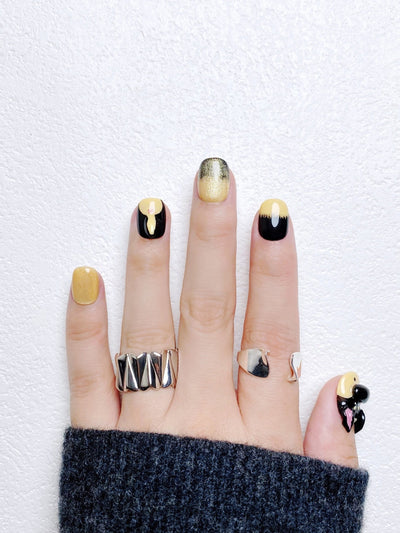 Max the Dobermann - Handmade Press on Nails by Clawcreature - Handmade Press - on Nails