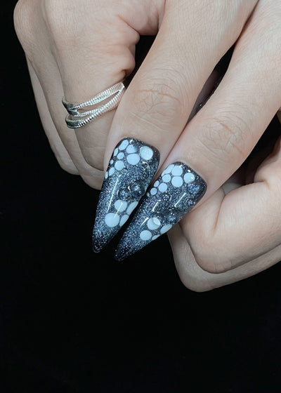 Midnight Tides - Handmade Press on Nails by Clawcreature - Handmade Press - on Nails