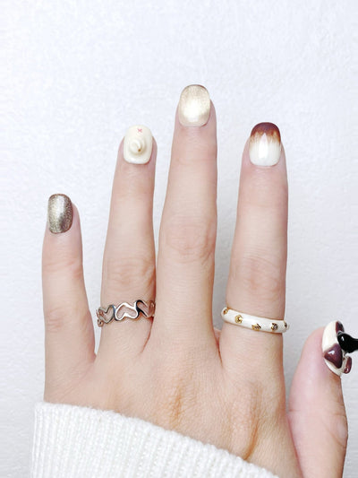 Milo the Pug - Handmade Press on Nails by Clawcreature - Handmade Press - on Nails