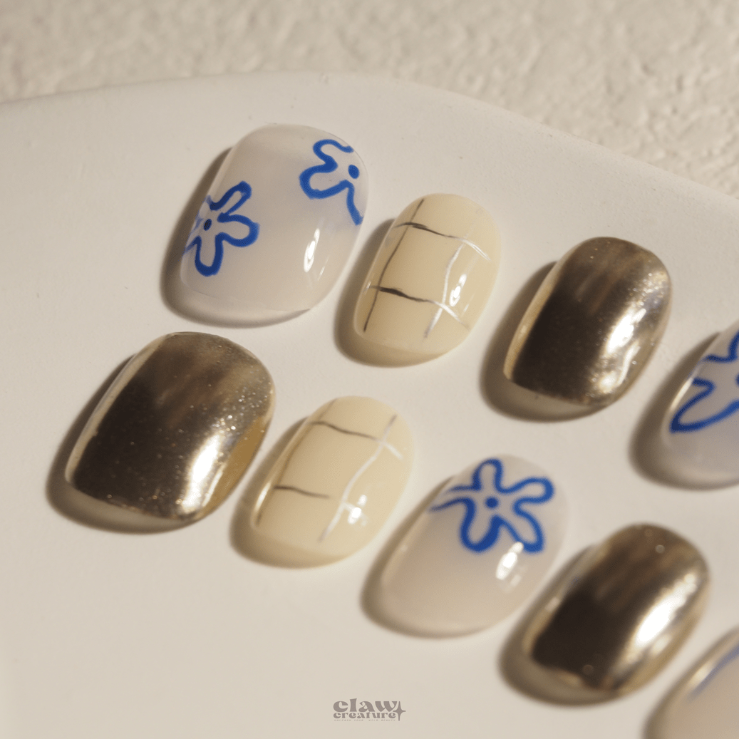 Modern Muse - Handmade Press on Nails by Clawcreature - Handmade Press - on Nails