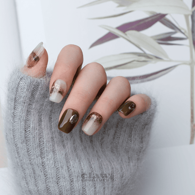 Moss & Stone - Handmade Press on Nails by Clawcreature - Handmade Press - on Nails