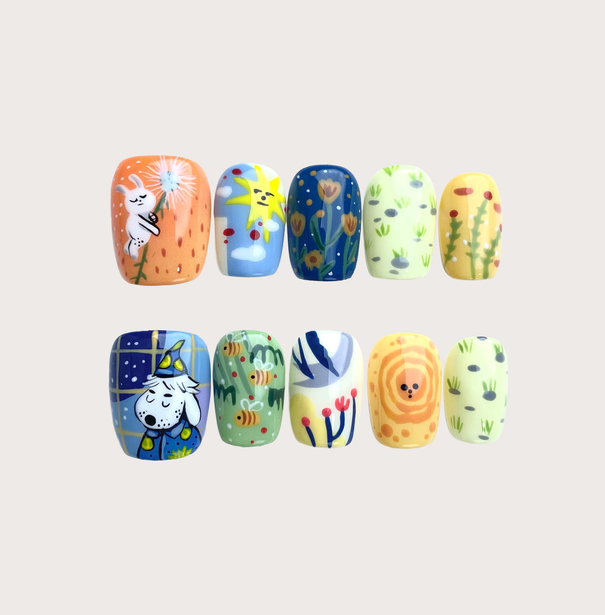 Once Upon A Mani - Handmade Press on Nails by Clawcreature - Handmade Press - on Nails