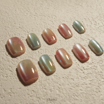 Pastel Prism - Handmade Press on Nails by Clawcreature - Handmade Press - on Nails