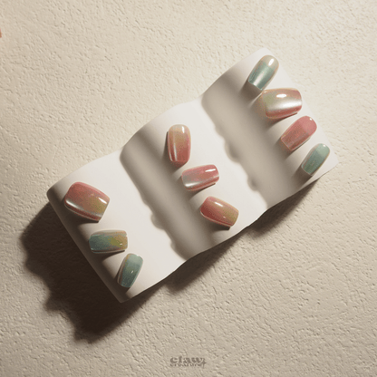 Pastel Prism - Handmade Press on Nails by Clawcreature - Handmade Press - on Nails