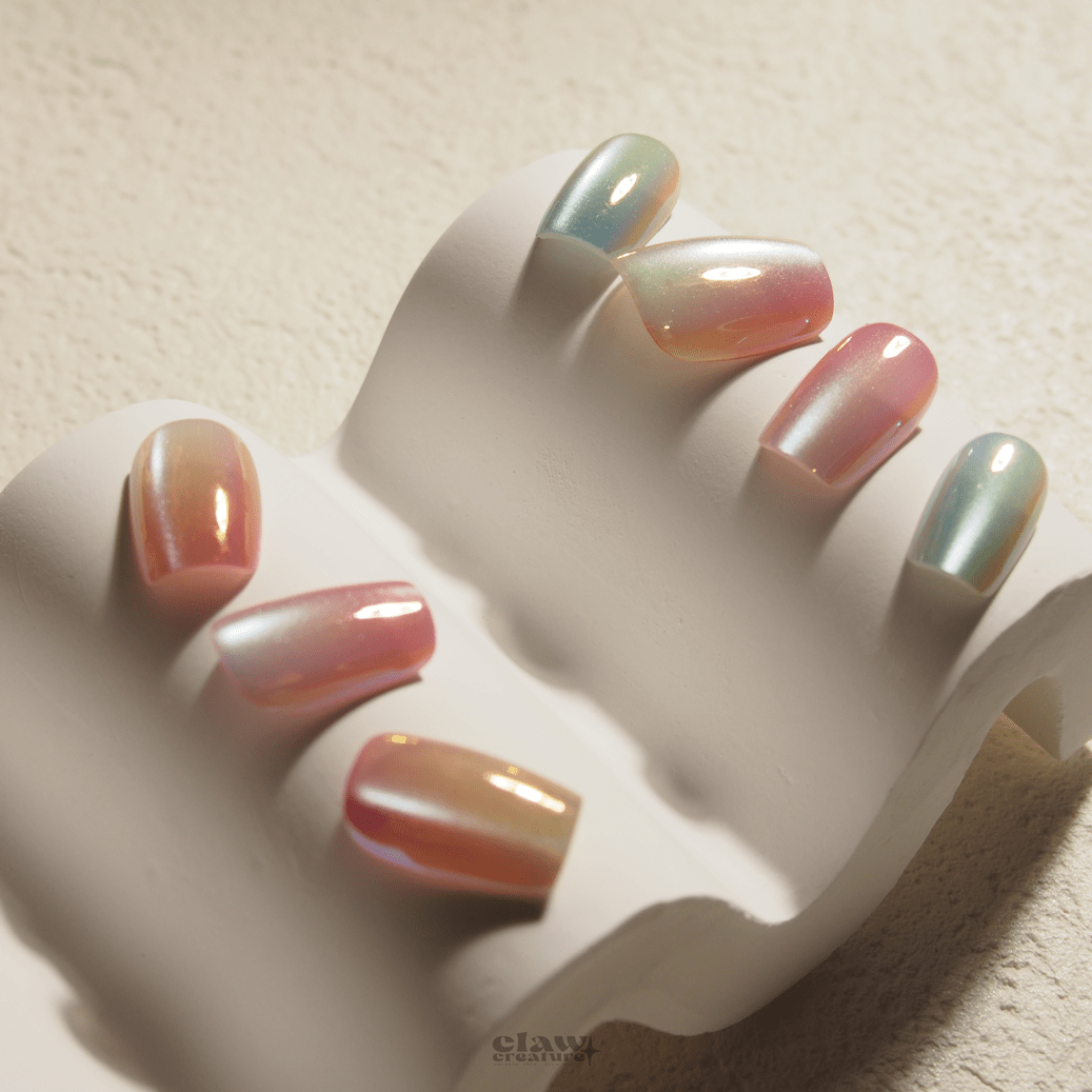 Pastel Prism - Handmade Press on Nails by Clawcreature - Handmade Press - on Nails
