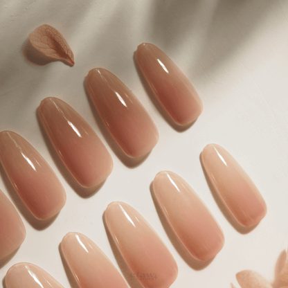 Peach Bloom - Handmade Press on Nails by Clawcreature - Handmade Press - on Nails