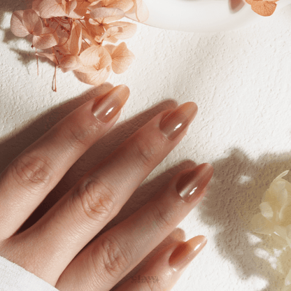 Peachy Dream - Handmade Press on Nails by Clawcreature - Handmade Press - on Nails