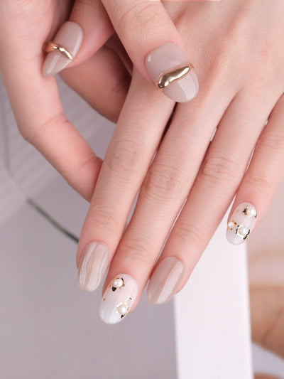 Pearl Essence - Handmade Press on Nails by Clawcreature - Handmade Press - on Nails