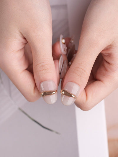 Pearl Essence - Handmade Press on Nails by Clawcreature - Handmade Press - on Nails