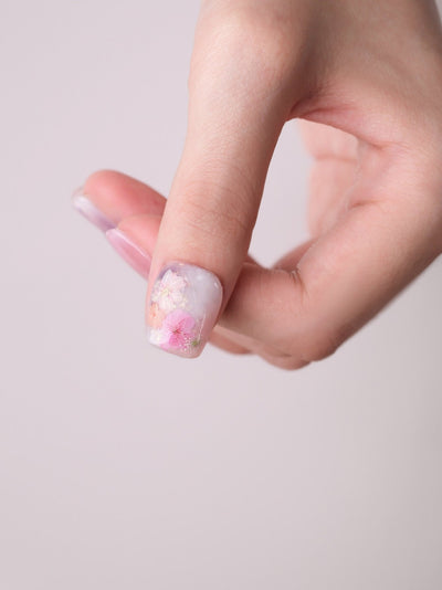 Petal Dusk - Handmade Press on Nails by Clawcreature - Handmade Press - on Nails