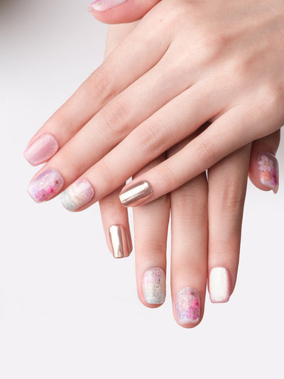 Petal Dusk - Handmade Press on Nails by Clawcreature - Handmade Press - on Nails