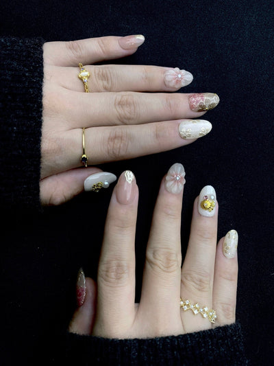 Petal Estate - Handmade Press on Nails by Clawcreature - Handmade Press - on Nails